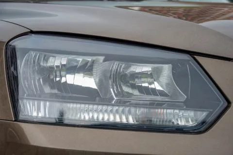 Headlight from a car Stock Photos