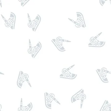 Headlight car polishing glyph vector seamless pattern Stock Illustration