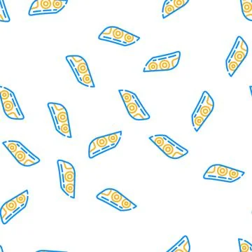 Headlight car vector seamless pattern Stock Illustration