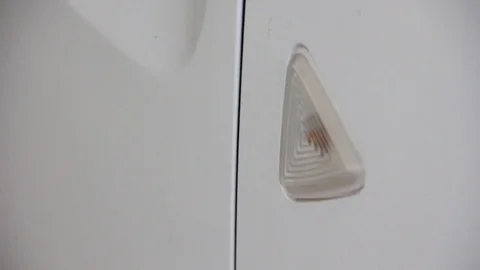 The headlight flashes on the machine Stock Footage 79404999