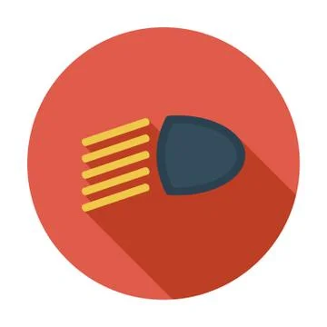 Headlight flat icon. イラスト素材