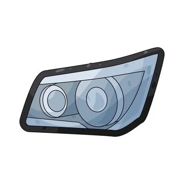 Headlight illustration Stock Illustration