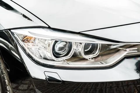 Headlight lamp car Stock Photos