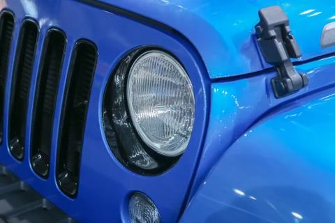 Headlight of modern car Stock Photos