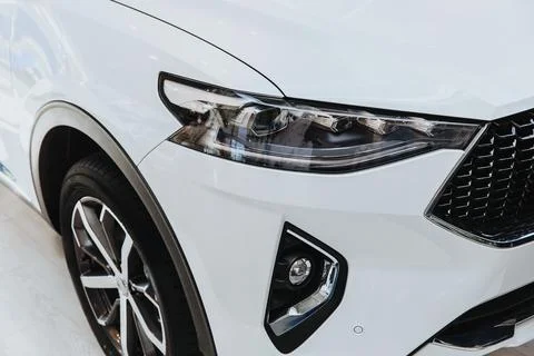Headlight Of Modern Car. Stock Photos