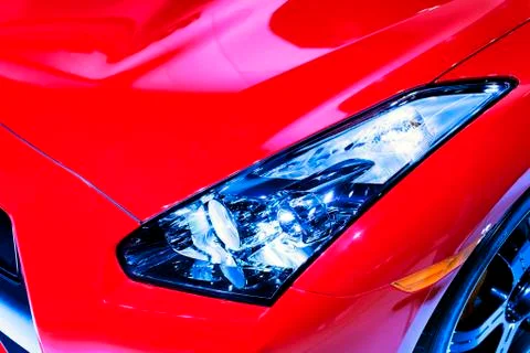Headlight of a nice car 写真素材