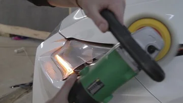 Headlight Polishing Stock Footage 85905469