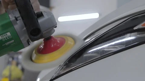 Headlight Polishing Stock Footage 85906549