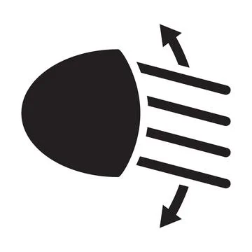 Headlight range control icon vector for graphic design, logo, website, social Stock-Illustration