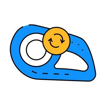 Headlight replacement icon color illustration Stock Illustration