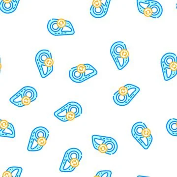 Headlight replacement vector seamless pattern Stock Illustration