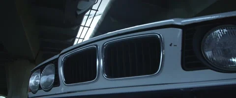 Headlights and bumper of the car Video stock 169550226