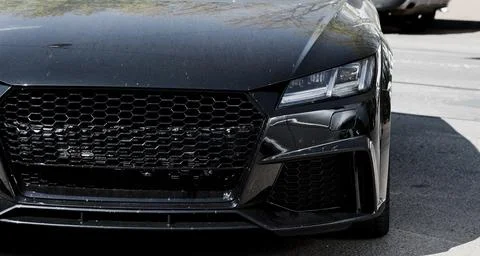 Headlights  Audi TT. Stock Photos