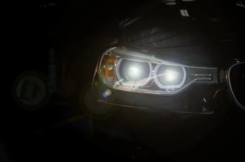 Headlights car Foto stock