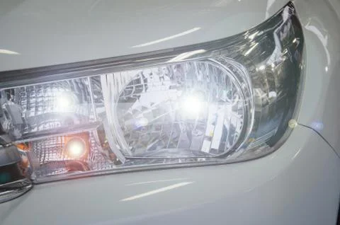 Headlights car Stock Photos