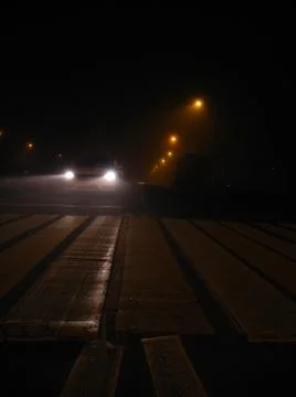 Headlights of the car Foto stock