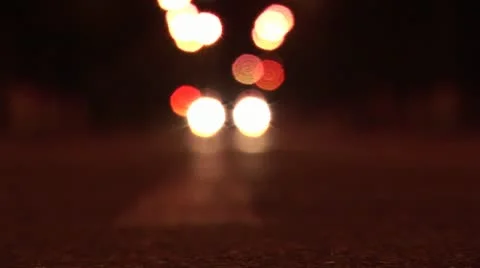 Headlights defocused Stock Footage 22226211