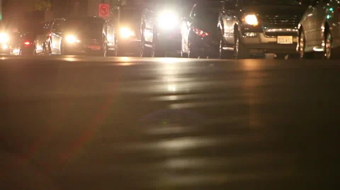 Headlights Stock Footage 46810793