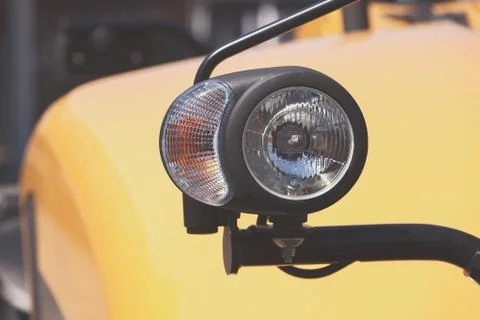 Headlights on the machine Stock Photos