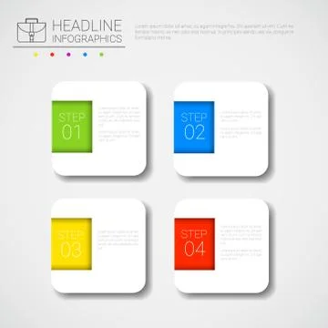 Headline Infographic Design Business Data Graphic Collection Presentation Copy Stock Illustration