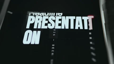 Headline presentation, tool for creating a presentation Video stock 334940650