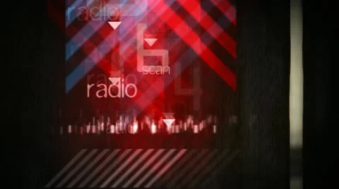HeadLine, radio, telecast, television, broadcast Stock Footage