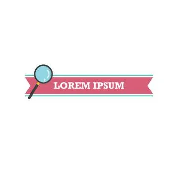 Headline template ribbon Stock Illustration
