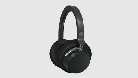 Headphone 360 Model 3D Rendering 03 Stock Footage 205529364