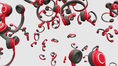 Headphone Blast Video stock 259739592