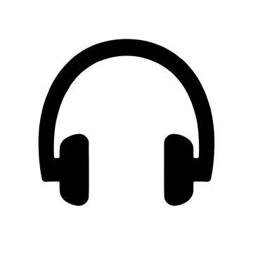 Headphone Flat Icon Perfect for Web, Mobile, App, UI Design, and Graphic Design. Stock Illustration