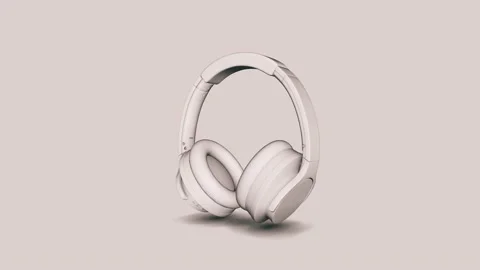Headphone gray 스톡 동영상 135415785