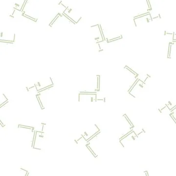 Headphone hanger glyph seamless pattern イラスト素材