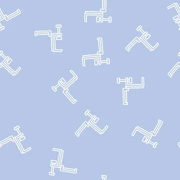 Headphone hanger line seamless pattern Stockillustratie