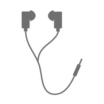 Headphone icon design, vector illustration eps10 graphic Illustration