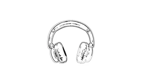 Headphone icon Stock Footage 153799910