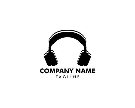 Headphone icon, headphone logo Stock Illustration