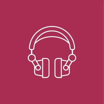 Headphone icon Stock Illustration