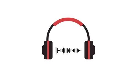 Headphone Icon of nice animated for your outline videos easy to use with wh.. Stock Footage 307421655
