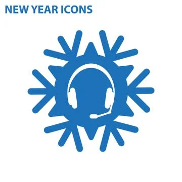 Headphone Icon Vector flat design style Stock Illustration