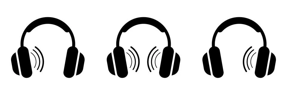Headphone icon vector. Headset icon symbols Stock Illustration