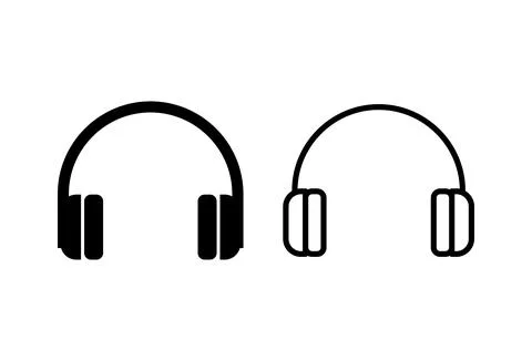 Headphone icon vector. Headset icon symbols Stock Illustration