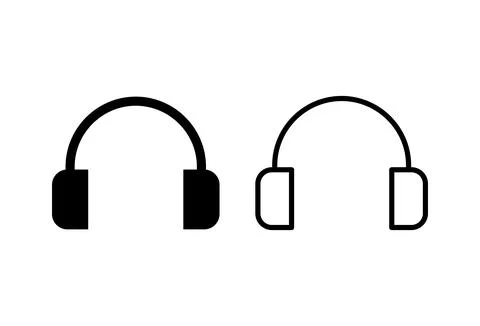 Headphone icon vector. Headset icon symbols Stock Illustration