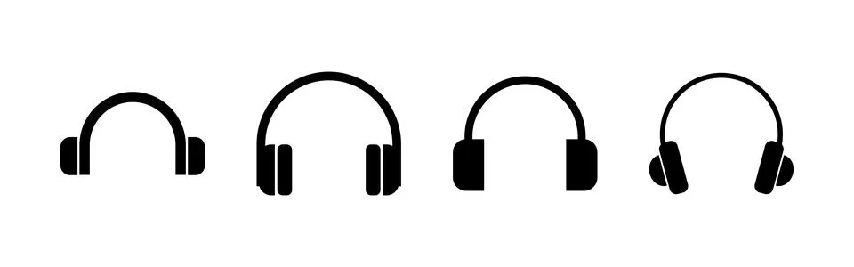 Headphone icon vector. Headset icon symbols Stock Illustration