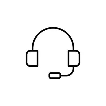 Headphone icon vector. Headset icon symbols Stock Illustration