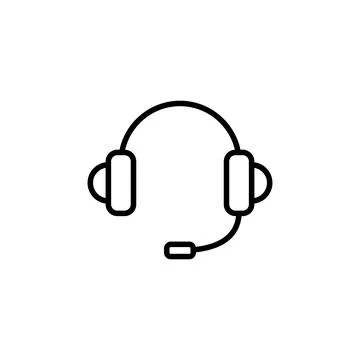 Headphone icon vector. Headset icon symbols Stock Illustration