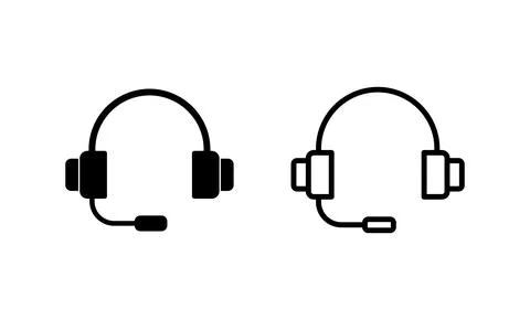Headphone icon vector. Headvector sign and symbol Stock Illustration