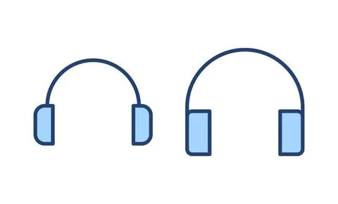 Headphone icon vector. Headvector sign and symbol Stock Illustration