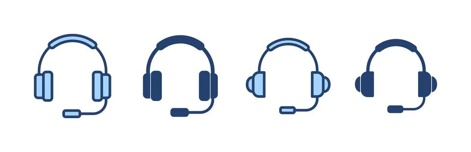 Headphone icon vector. Headvector sign and symbol Stock Illustration