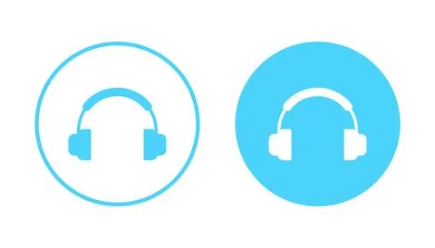 Headphone icon vector. Headvector sign and symbol Stock Illustration