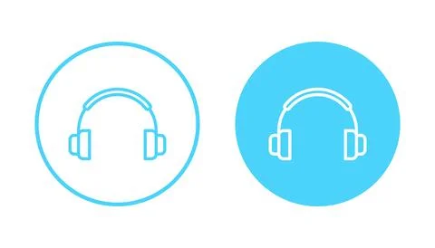 Headphone icon vector. Headvector sign and symbol Stock Illustration